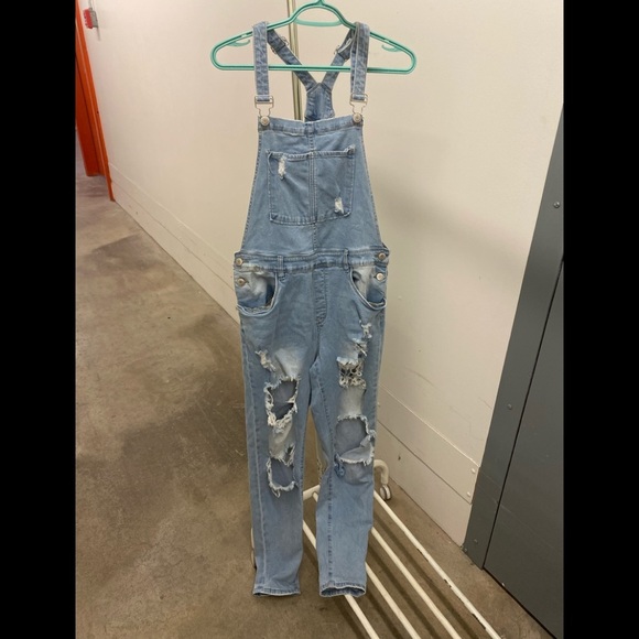 Pants - Distressed overalls